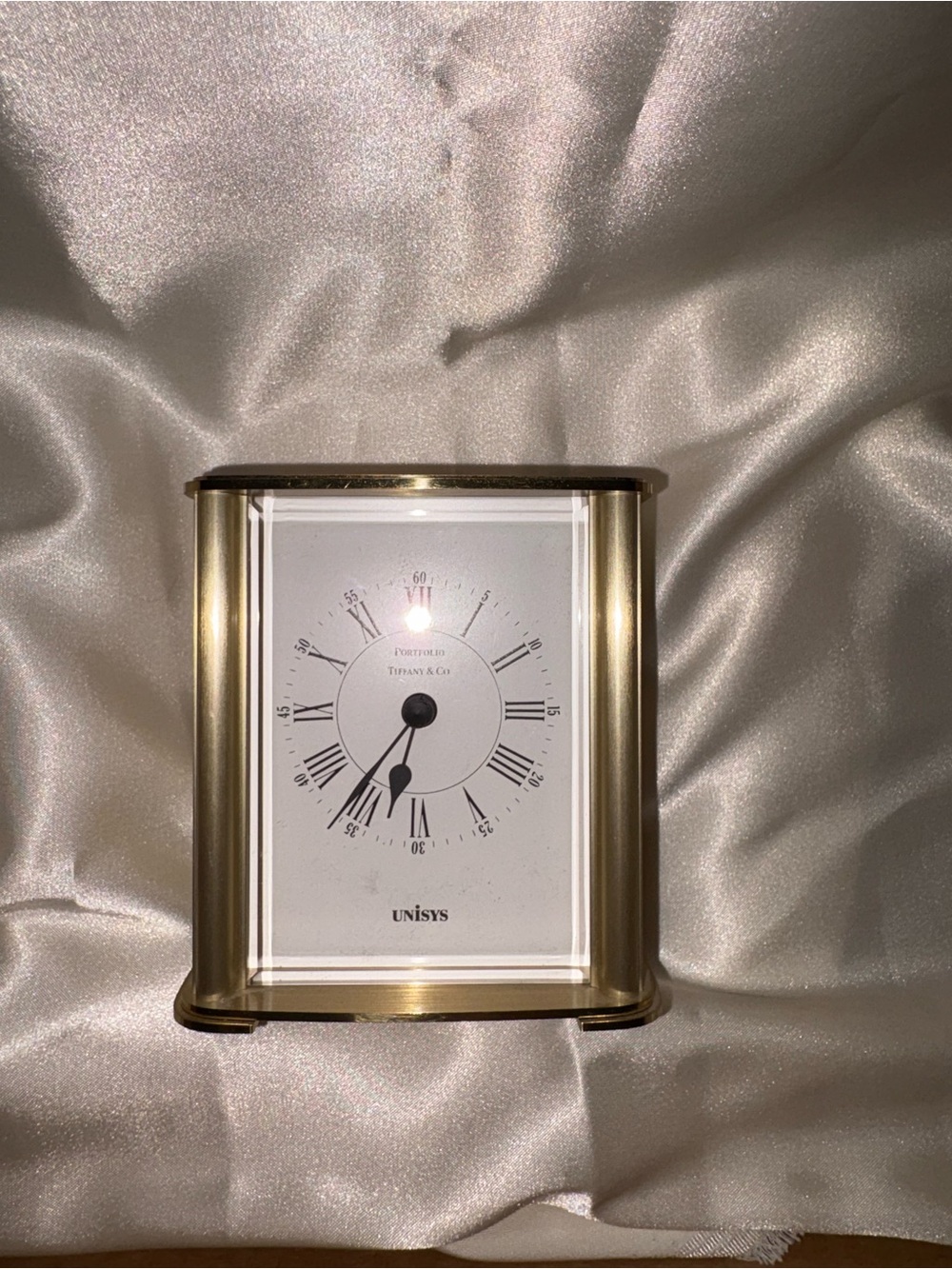 Tiffany & Co. Gold-Tone Brass Desk Clock✨ - Picture 4 of 16